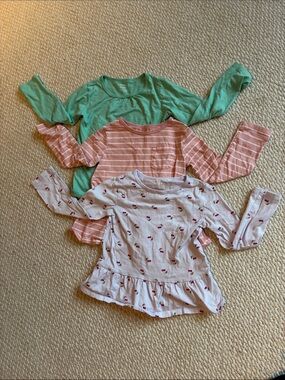 4T Girls Carter's Long Sleeve Tops - Bundle/Lot of 3